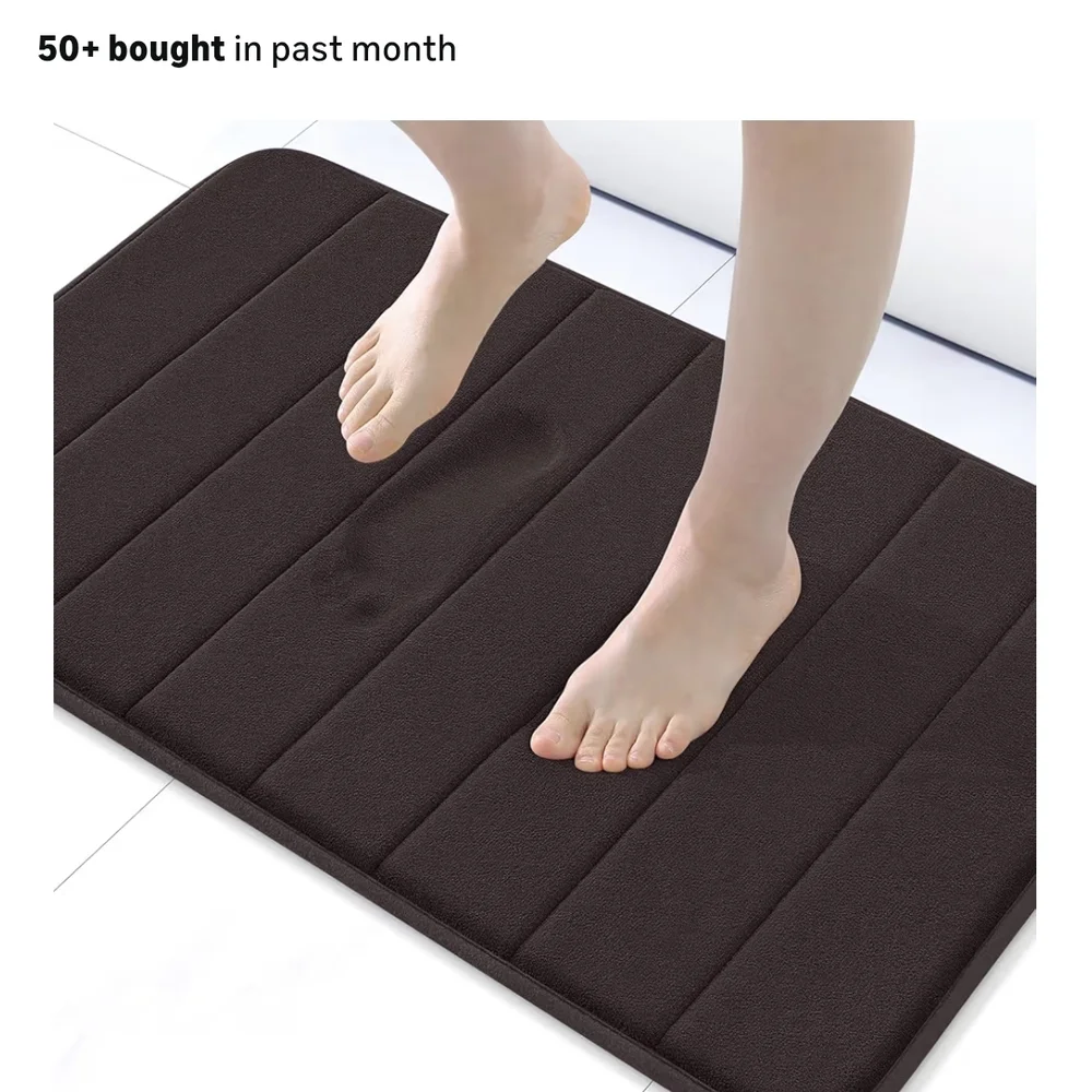 Plush Brown Bath Mat